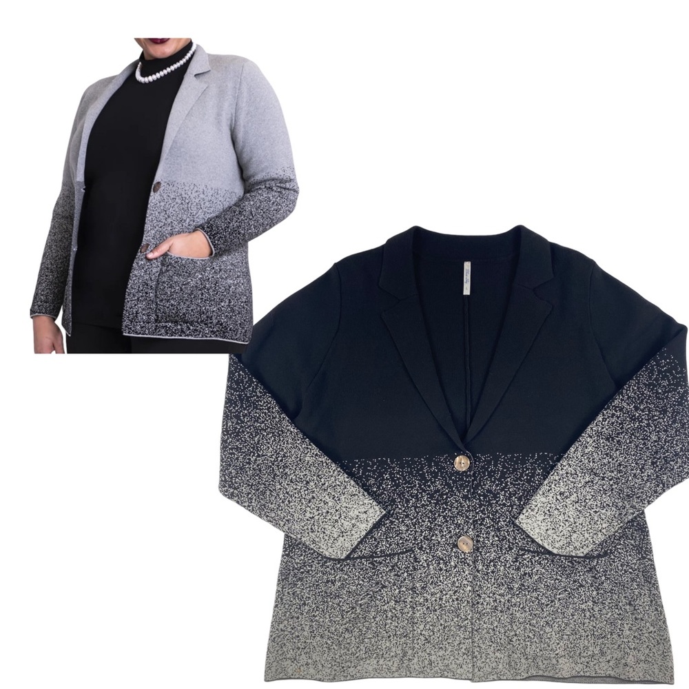 Blue Sky Clothing Womens Button Up Sweater Jacket Size L